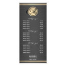 Search for salon service menu rack cards Aesthetician