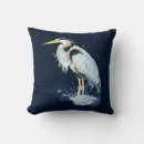 Search for heron cushions Watercolor
