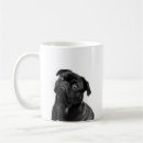 Search for black pug mugs Cartoon