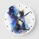 Search for tuxedo cat clocks Cats