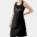 Search for silver aprons Black