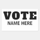 Search for election rectangle stickers Typography