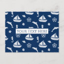 Search for seahorse pattern postcards Nautical
