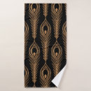 Search for peacock feather bath towels Black