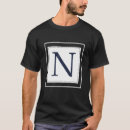 Search for alphabet letter n tshirts Initial