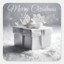 Search for silver christmas stickers Xmas