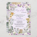 Search for jungle animals baby shower invitations Floral