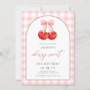 Search for cherry birthday invitations Fruit