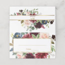 Search for navy and gold place cards Burgundy