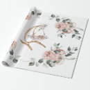 Search for white rose wrapping paper Vintage