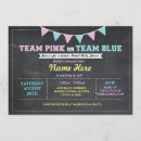 Search for team pink or blue invitations Gender