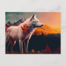 Search for white wolf postcards Forest