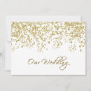 Search for white dots invitations White and gold