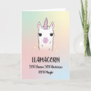 Search for funny unicorn cards Llama
