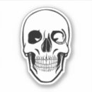 Search for skull black and white stickers Death