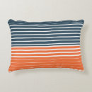 Search for orange and navy blue cushions Stripes