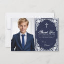 Search for navy silver thank you cards Vintage