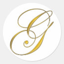 Search for gold monogram letter g initials stickers Monograms
