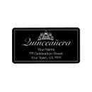 Search for tiara return address labels Quinceanera