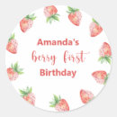 Search for strawberry watercolor stickers Berry first