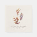 Search for fall wedding napkins Thanksgiving