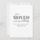 Search for new residence invitations Change of address