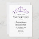 Search for tiara sweet 16 invitations Party