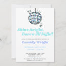 Search for purple disco ball invitations Blue