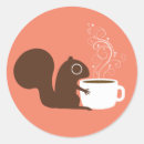 Search for woodland wildlife stickers Squirrel