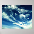 Search for sky clouds posters Blue
