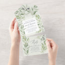 Search for olive leaves invitation wedding invitations Sage green