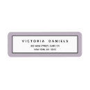 Search for lavender return address labels Chic