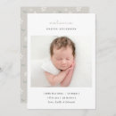 Search for elegant birth announcement cards Minimalist