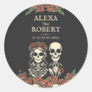 Search for skeleton couple stickers Vintage