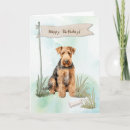 Search for terriers cards Airedale terrier