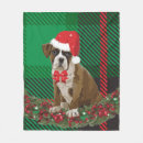 Search for boxer dog blankets Xmas