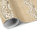 Search for lace wrapping paper Burlap and lace