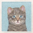 Search for tabby cat coasters Kitten