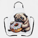 Search for funny pug aprons Wolf