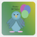 Search for bird birthday stickers Colourful