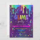 Search for slime birthday invitations Watercolor
