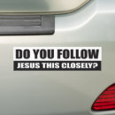 Search for follow jesus bumper stickers Car