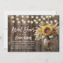 Search for sunflower mason jar bridal shower invitations Vintage