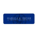 Search for beach wedding invitations return address labels Navy