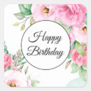 Search for happy birthday cards stickers Flowers