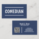 Search for comedian business cards Actor