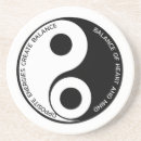 Search for yin yang coasters Black and white