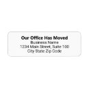 Search for we have moved return address labels Change of address
