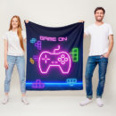 Search for video game blankets Blue