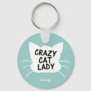 Search for crazy cat lady key rings Cats